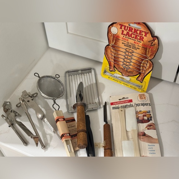 Vintage Kitchen Utensil Lot NOS & – Ekco Foley Fairgrove Retro Tools
